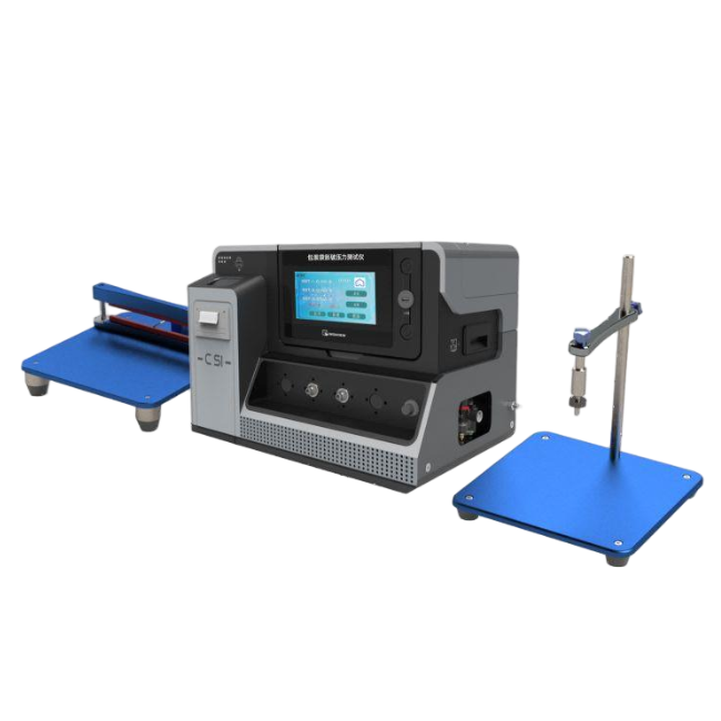 无约束包装袋胀破压力测试仪、医疗器械包装无约束抗内压破坏试验仪、医疗器械包装有约束抗内压破坏试验仪、包装袋胀破测试仪、三面热封袋封口密封仪、泄漏与密封强度试验仪